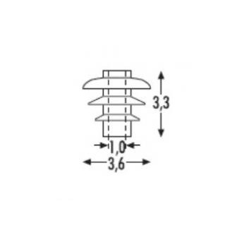 Sommerfeldt 157 Dach-Isolator, grün (24 St. im Beutel)