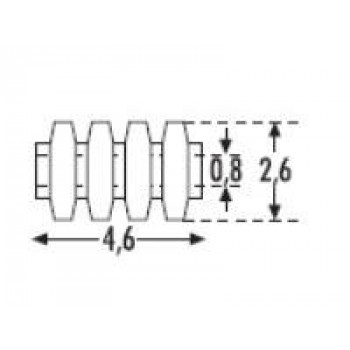 Sommerfeldt 405 Rillen-Isolator, grün (20 St. im Beutel)