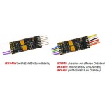 Zimo MX649 Miniatur-Sound-Decoder an Drähten - 23x9x4mm - DCC + RailCom, DC-analog, MM